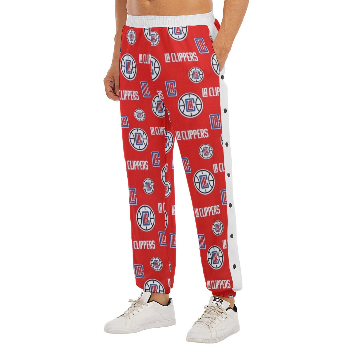 Pantalones deportivos rojos de baloncesto de la NBA de Los Angeles Clippers