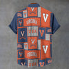 University of Virginia Cavaliers Stand Collar Shirt in 110GSM Imitation Flax