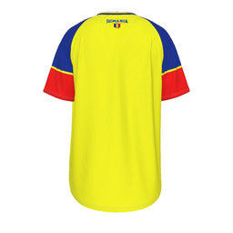 Tricou echipa nationala de fotbal a Romaniai ROMANIA O-neck Short Sleeve T-shirt