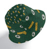 Green Bay Packers Double-Sided Bucket Hat with High-Quality Prints
