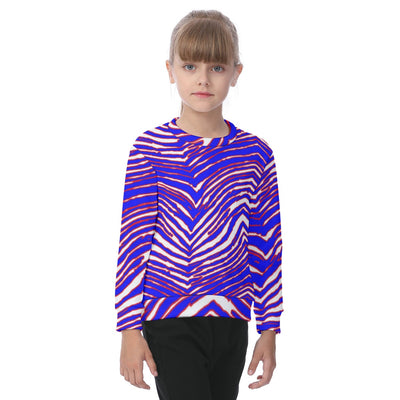 Sudadera polar gruesa con estampado de cebra de los Buffalo Bills de la NFL para niños