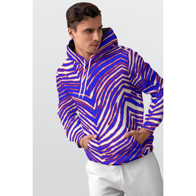 Sudadera con capucha gruesa para hombre con estampado de cebra de los Buffalo Bills de la NFL