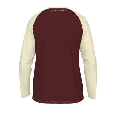 Camiseta de manga larga con mangas raglán de los Oklahoma Sooners
