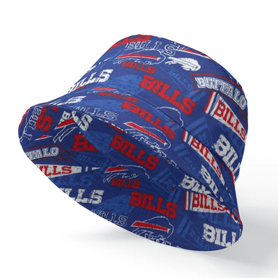 Buffalo Bills Reversible Bucket Hat with Double-Side Printing