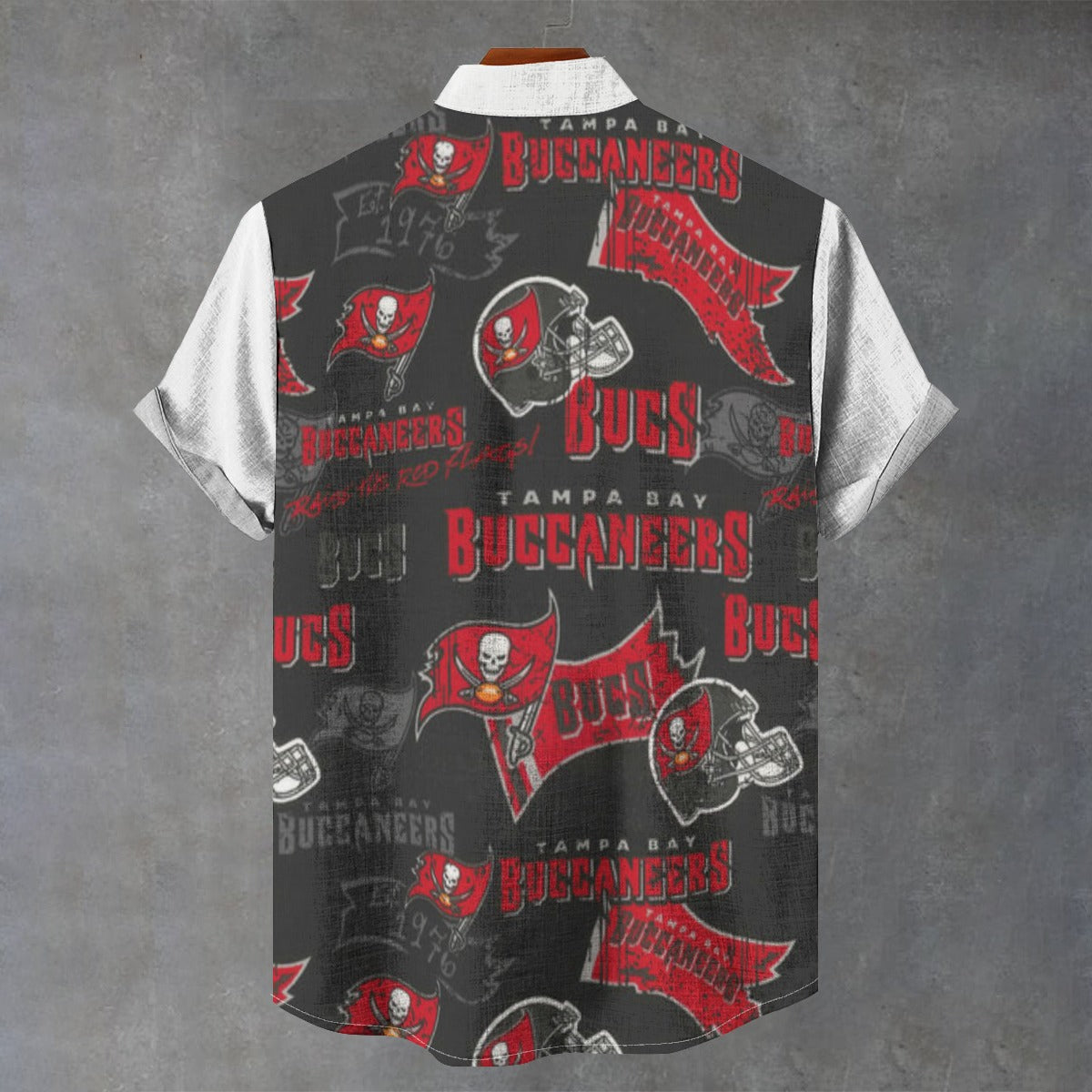 Tampa Bay Buccaneers Stand Collar Shirt|110GSM Imitation Flax