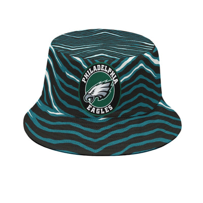 Philadelphia Eagles zubaz zebra stripe   Bucket Hat