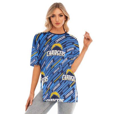 Los Angeles Chargers Women's Short Sleeve T-Shirt with Hem Split