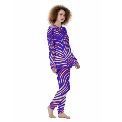 Pijama de mujer con estampado de cebra de los Buffalo Bills de la NFL | Algodón de 190 g/m²