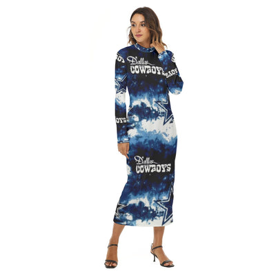 Nfl Football Dallas Cowboys tie dye  Women's Hip Dress