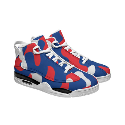 Zapatillas de baloncesto con amortiguación y antideslizantes del equipo Buffalo Bills en color camuflaje.
