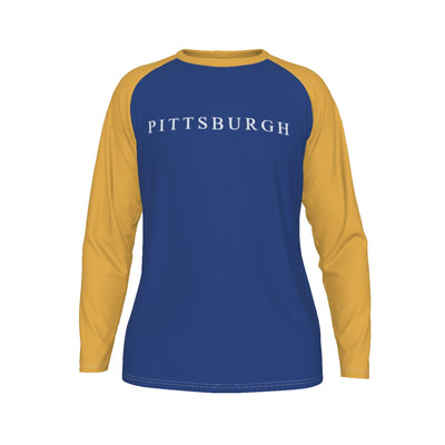 Universidad de Pittsburgh - Camiseta de manga larga con mangas raglán de los Panthers
