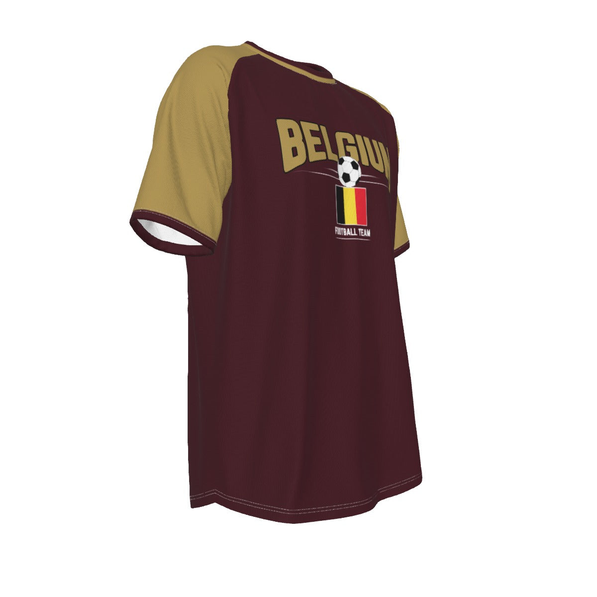 Camiseta de manga corta con cuello redondo de la selección de fútbol de Bélgica