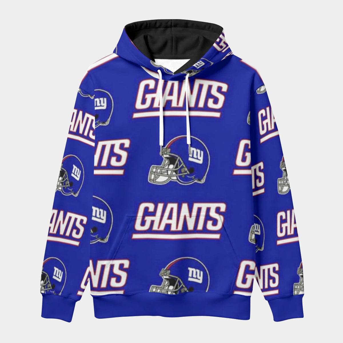 New York Giants Classic Pullover Hoodie with Front Pocket and Drawstring