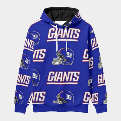 New York Giants Classic Pullover Hoodie with Front Pocket and Drawstring