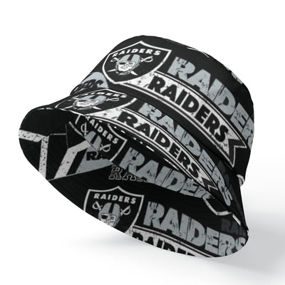 Las Vegas Raiders Double-Sided Printing Bucket Hat for Stylish Versatility