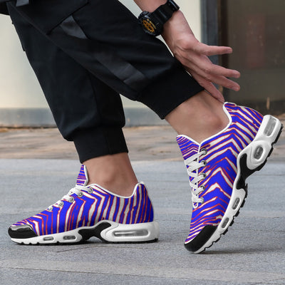 Zapatillas deportivas con amortiguación de aire y estampado de cebra de los Buffalo Bills de la NFL
