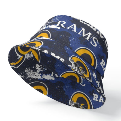 Los Angeles Rams Double-Sided Printing Bucket Hat Fashionable Versatile Accessory