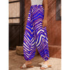 Pantalones de fútbol americano de la NFL Buffalo Bills con estampado de cebra Zubaz para mujer con bolsillos