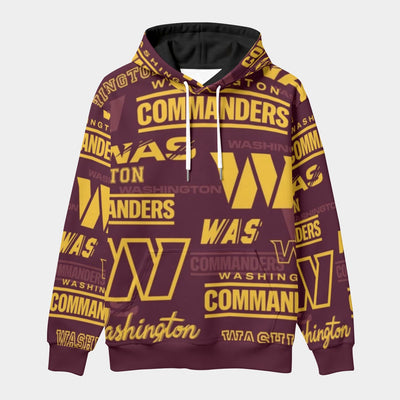 Washington Commanders Classic Pullover Hoodie with Front Pocket and Drawstring