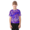 Camiseta de manga raglán para niño con estampado de cebra Zubaz de los Buffalo Bills de la NFL