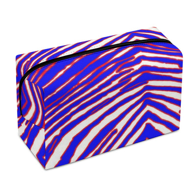 Nfl Football Buffalo Bills zubaz zebra print  PU Cosmetic Bag