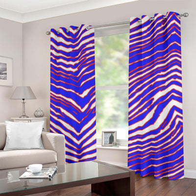 Nfl Football Buffalo Bills zubaz zebra print  Grommet Curtains (Small Size)