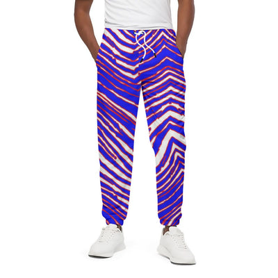 Pantalones unisex con estampado de cebra de los Buffalo Bills de la NFL | Algodón 310 g/m²