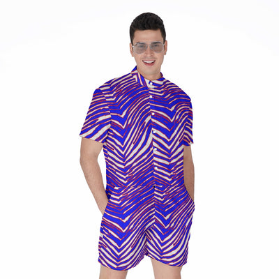 Mono de fútbol americano de la NFL Buffalo Bills con estampado de cebra para hombre