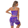 Traje corto con estampado de cebra de los Buffalo Bills de la NFL para mujer