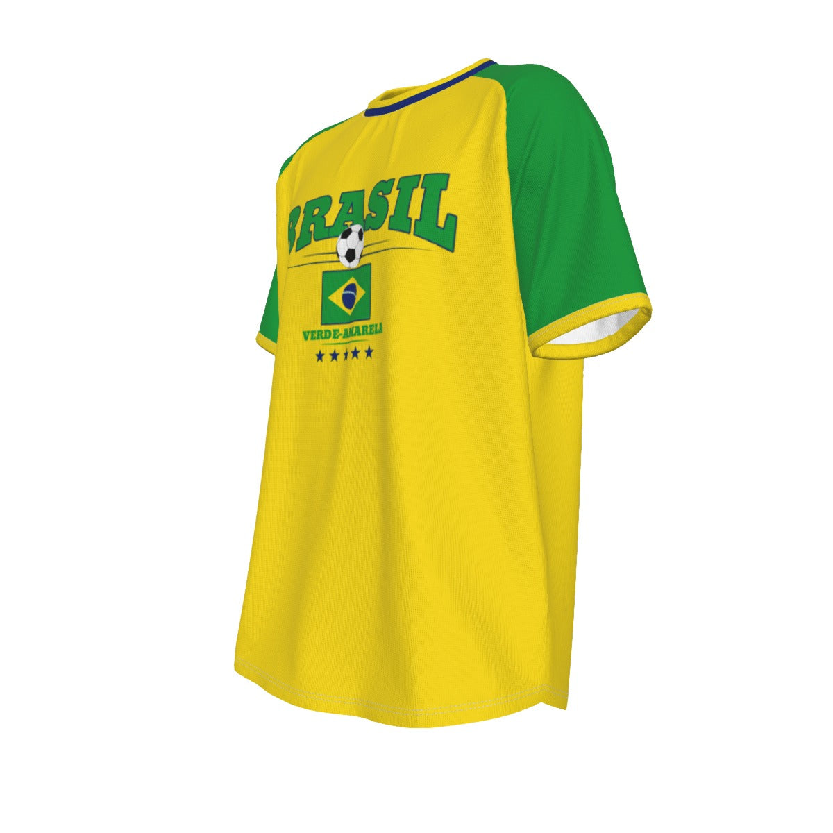 BRASIL - football team verde amarela O-neck Short Sleeve T-shirt