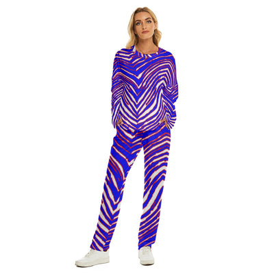 Pijama de mujer con estampado de cebra de los Buffalo Bills de la NFL