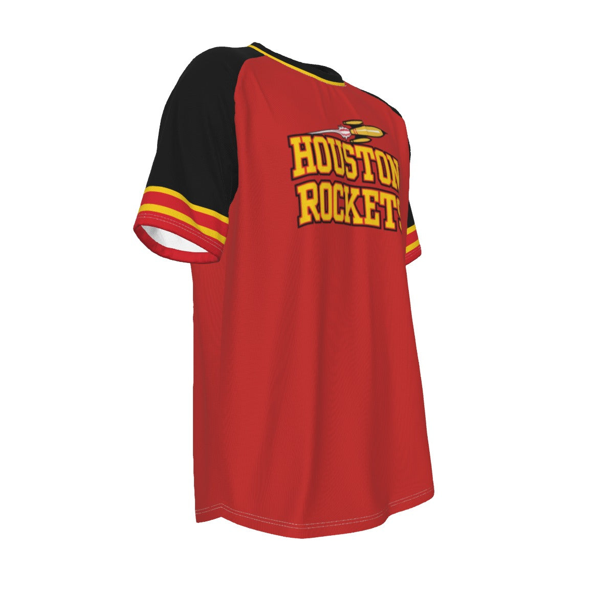 Camiseta de manga corta raglán de baloncesto de la NBA de los Houston Rockets