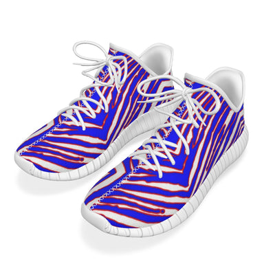 Zapatos de coco con estampado de cebra de los Buffalo Bills de la NFL