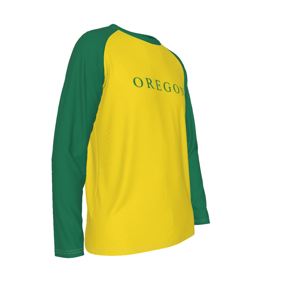 Universidad de Oregón - Camiseta de manga larga con mangas raglán de los Ducks