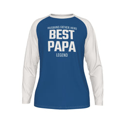 Best Papa Fathert Men's Long Sleeve T-shirt With Raglan Sleeve