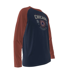 Chicago Illinois Men's Long Sleeve T-shirt With Raglan Sleeve