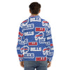 Buffalo Bills Nfl football fans Men's Lapel Collar Shirt With Concealed Placket