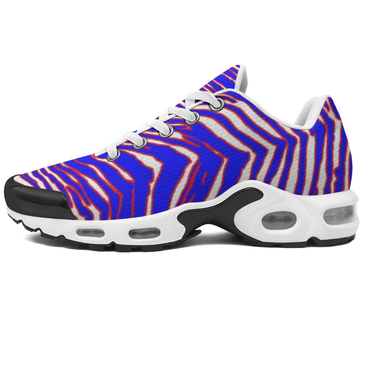 Zapatillas deportivas con amortiguación de aire y estampado de cebra de los Buffalo Bills de la NFL