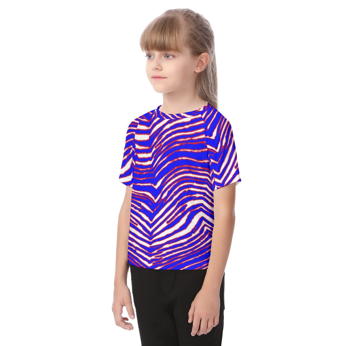 Buffalo bills zubaz Kid's Raglan Sleeve T-shirt