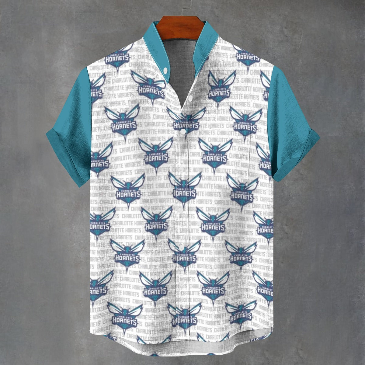 Camiseta de cuello alto de los Charlotte Hornets de la NBA | Lino sintético de 110 g/m²