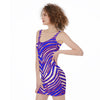 Nfl Football Buffalo Bills zubaz zebra print Women's Bodycon Dress