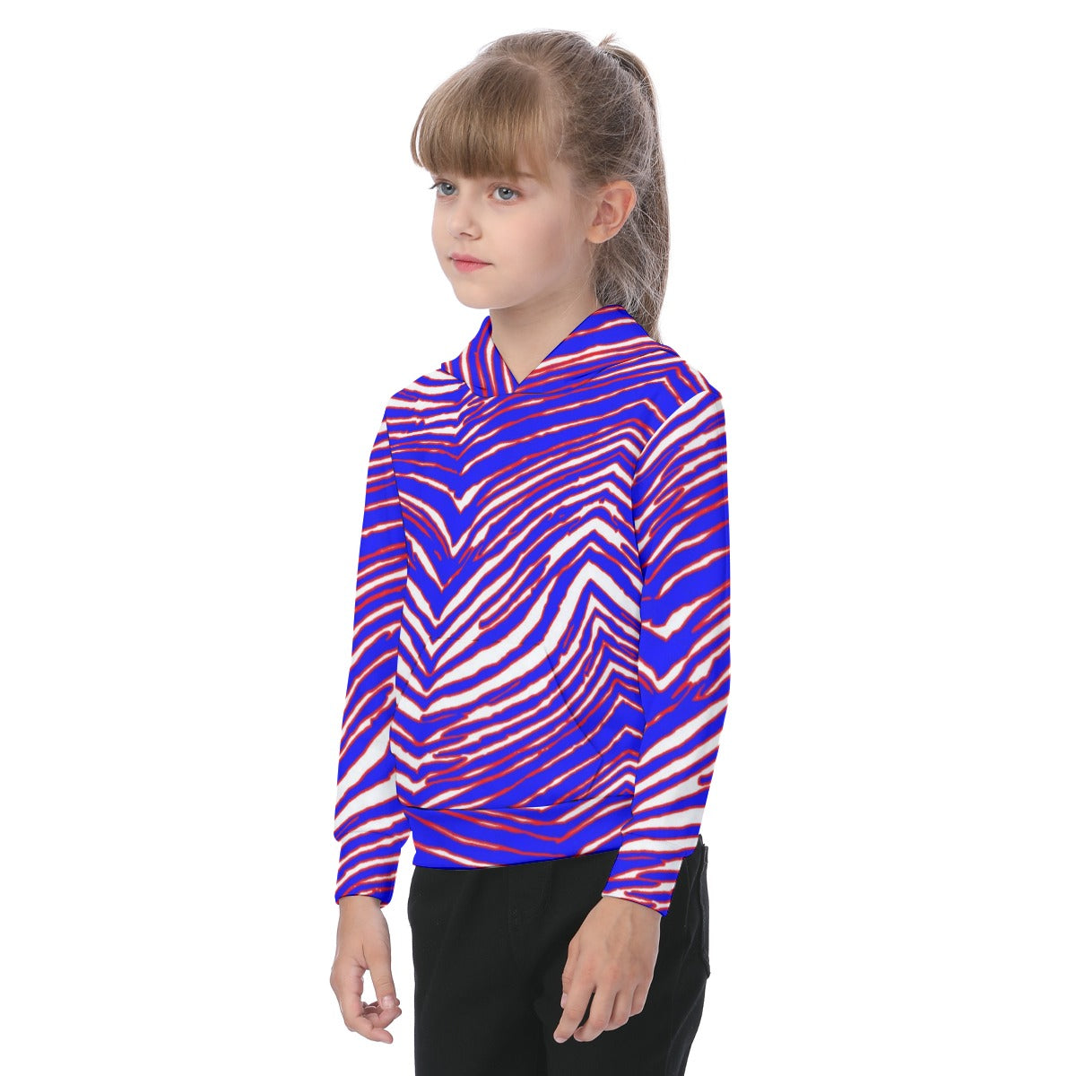 Buffalo Bills zubaz Oversized Kid's Hoodie