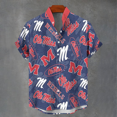 University of Mississippi (Ole Miss) - Rebels Shirt|110GSM Imitation Flax