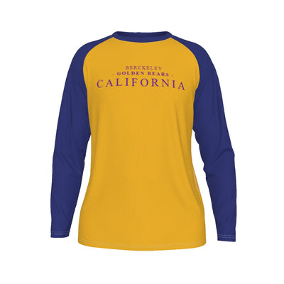 Universidad de California, Berkeley (UC Berkeley) - Camiseta de manga larga Golden Bear con mangas raglán