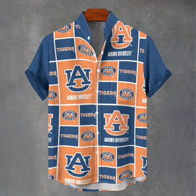 Auburn University - Tigers Shirt|110GSM Imitation Flax