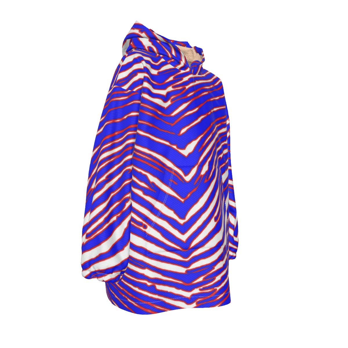 Buffalo Bills zubaz Kid's Sherpa Fleece Hoodie Blanket