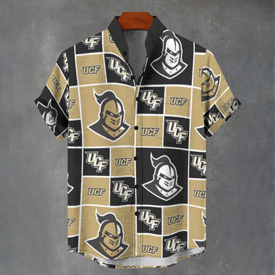 University of Central Florida Knights Stand Collar Shirt in 110GSM Imitation Flax