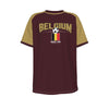 Camiseta de manga corta con cuello redondo de la selección de fútbol de Bélgica