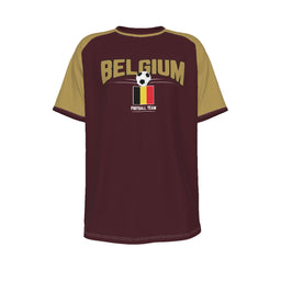BELGIUM Euro football team O-neck Short Sleeve T-shirt