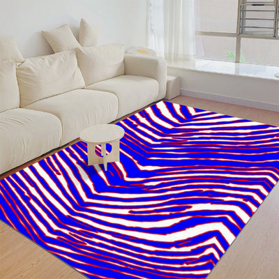 Tapete de fieltro con estampado de cebra de los Buffalo Bills de la NFL
